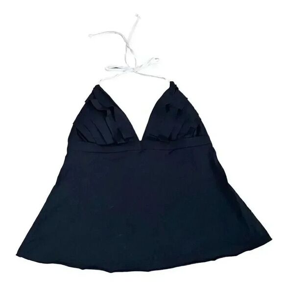 SPANX Women’s V-Neck Black Triangle Padded SZ 8 #1094 - Picture 1 of 10